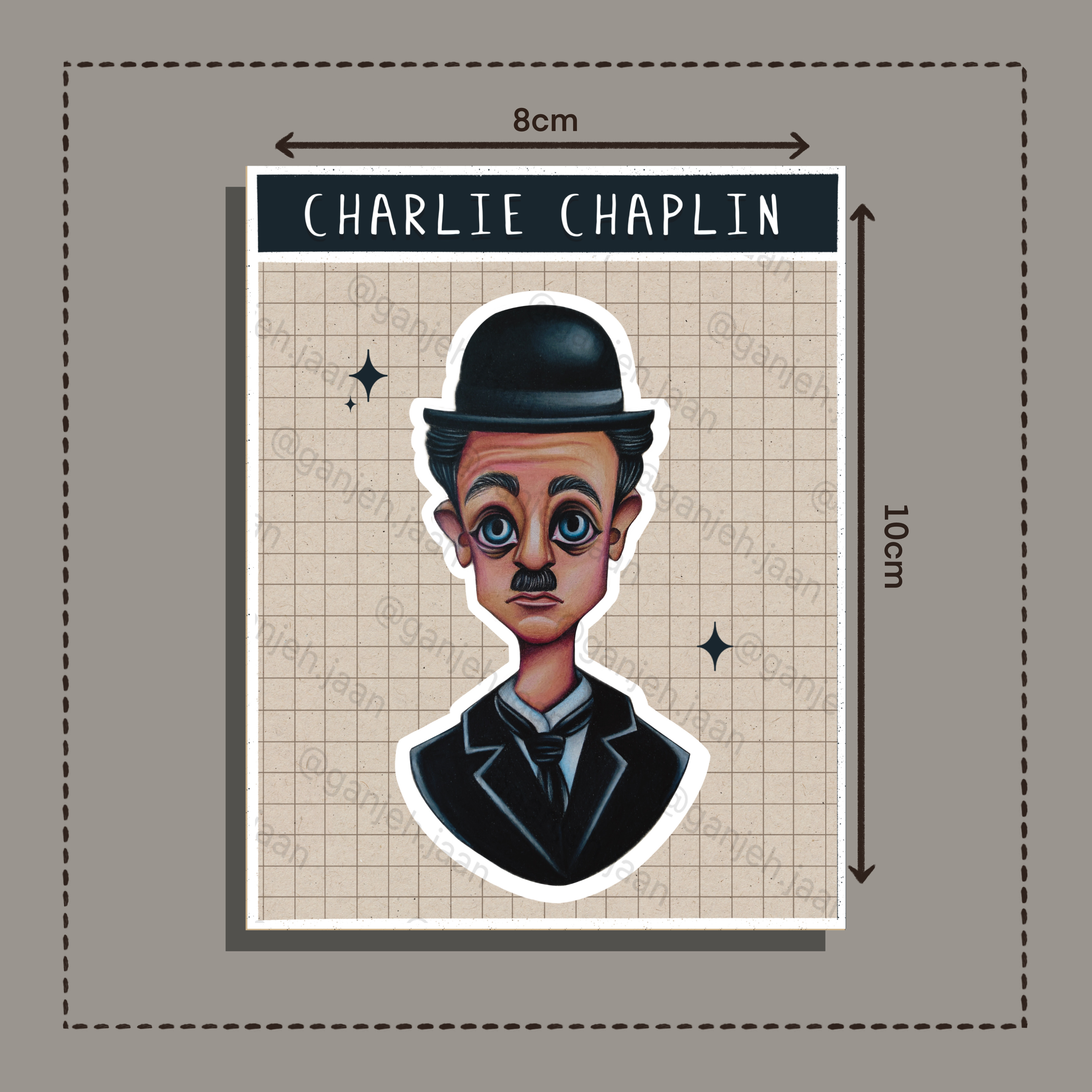 استیکر charlie chaplin گنجه جان