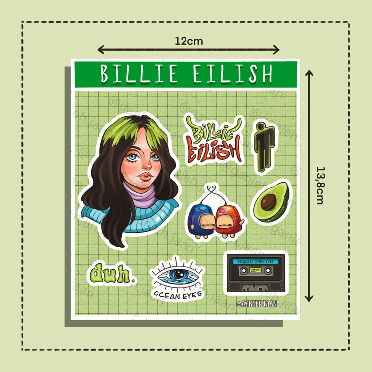 استیکر Billie Eilish گنجه جان