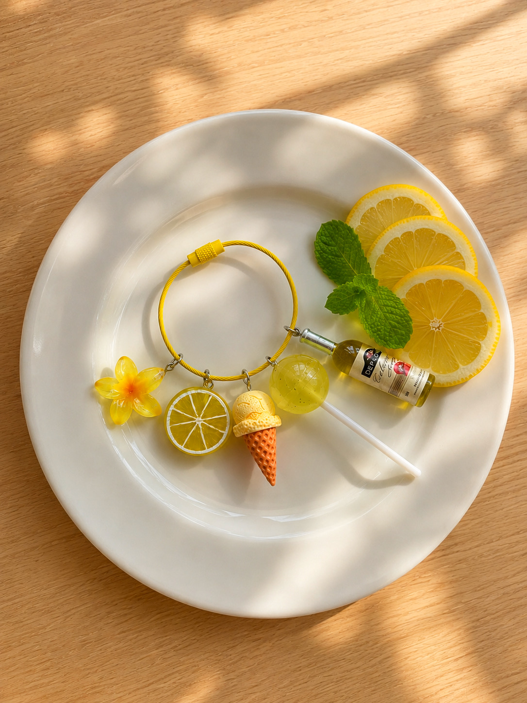چارم فانتزی لیمو زرد آبنباتی🍋